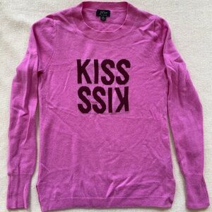 J. Crew Cashmere Pink Statement Sweater